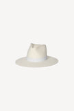 JL Bleach Straw Hat w/ White Strap