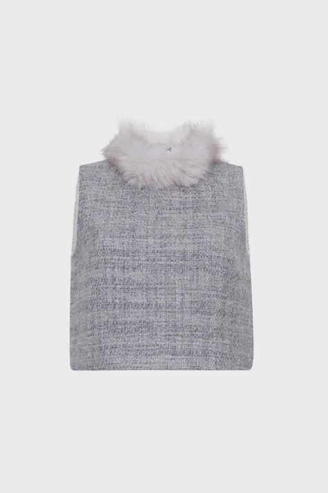 CC Tweed Boucle Top