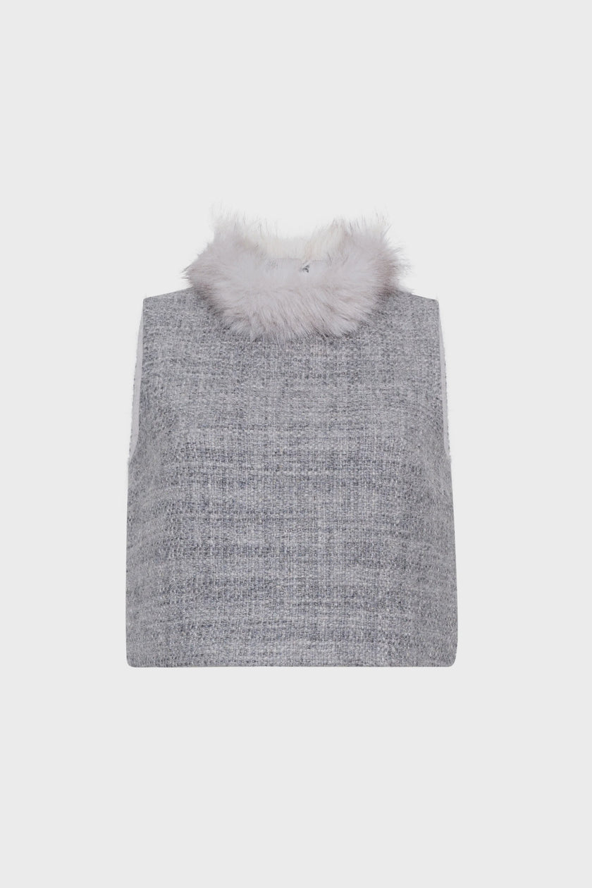 CC Tweed Boucle Top