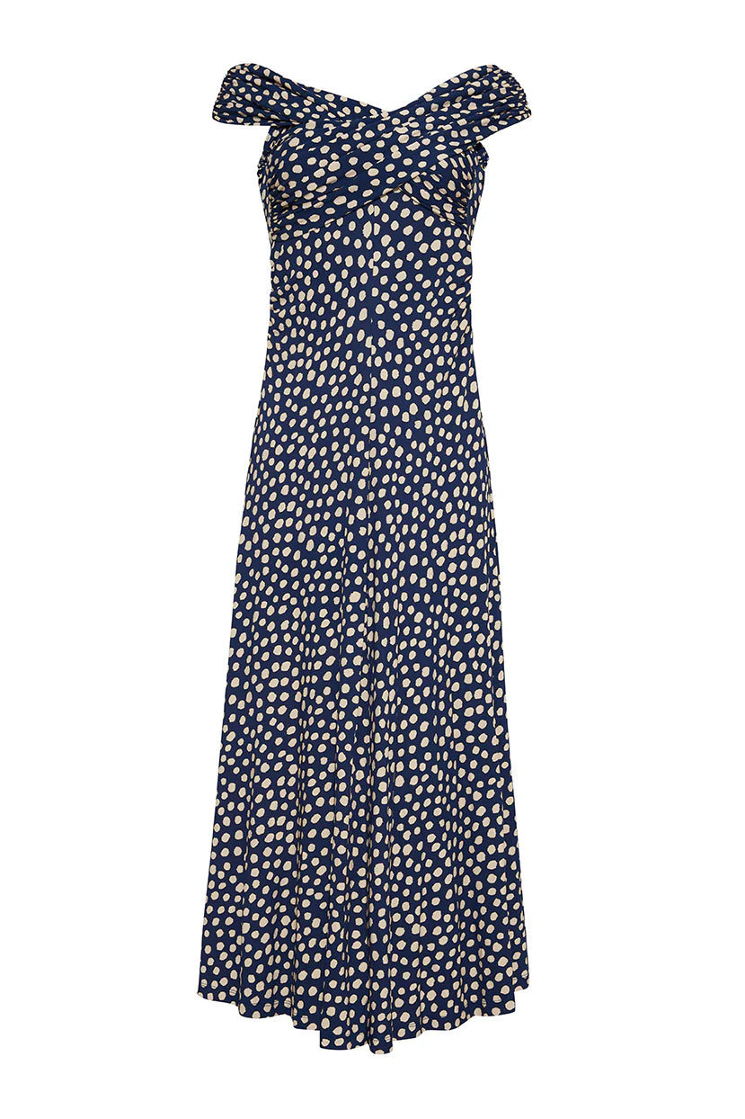 CC Navy Polka Dress