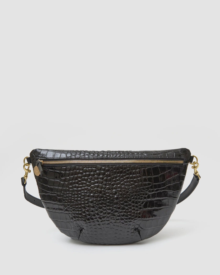 CLA Black Croc Fanny