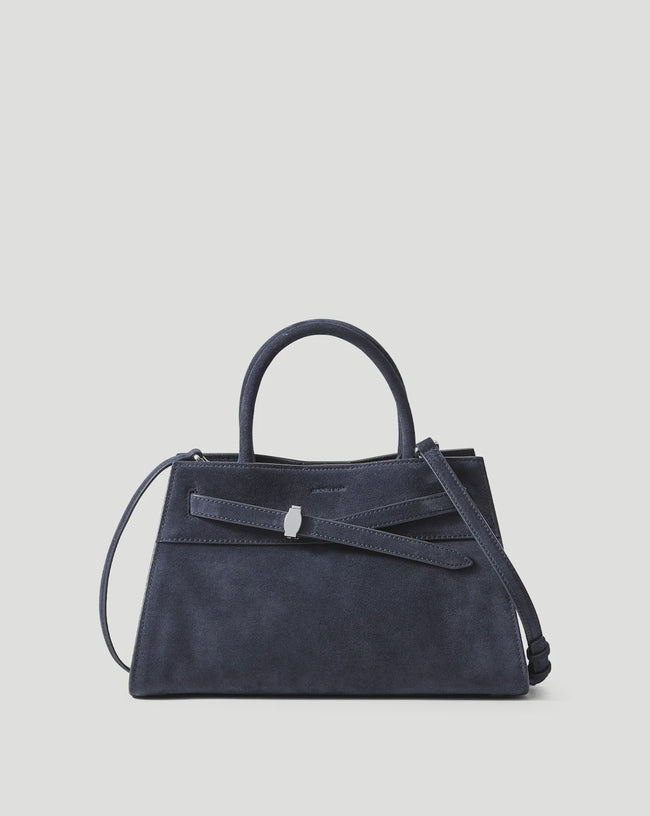 VER Navy Suede Bag