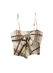 ALC Plaid Wrap Top