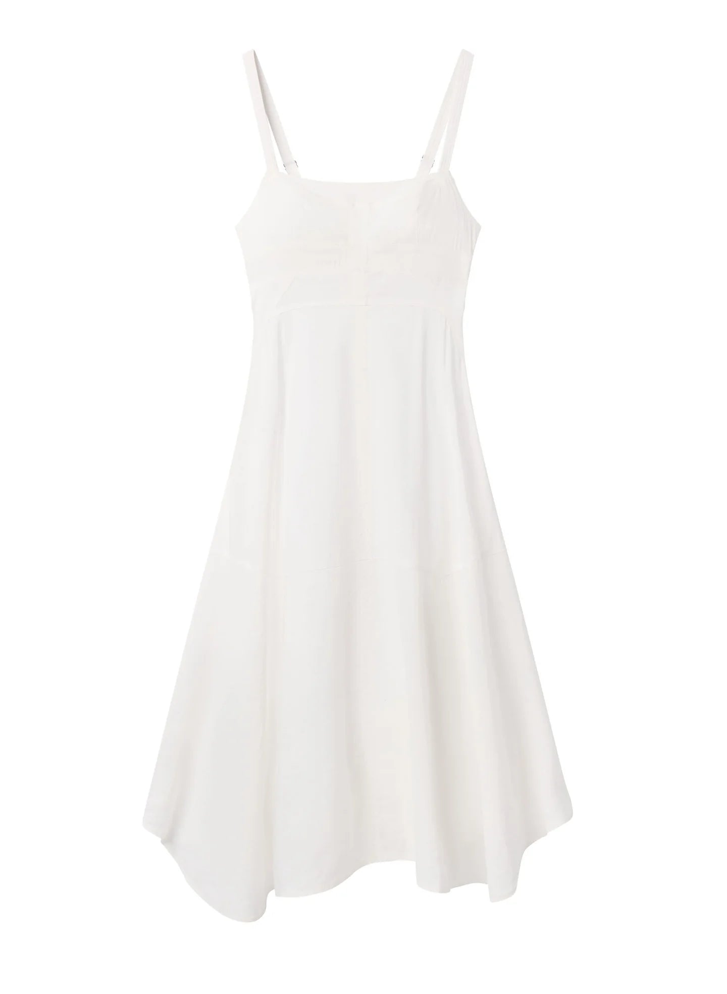 ALC Square Tank Linen Midi Dress