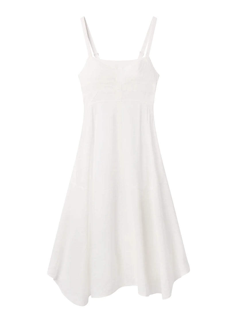 ALC Square Tank Linen Midi Dress