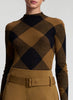 ALC Plaid Long Sleeve Turtleneck