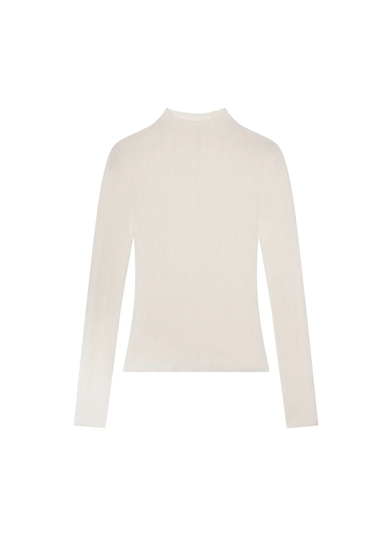 ALC White Long Sleeve Turtleneck Top