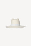 JL Bleach Straw Hat w/ White Strap