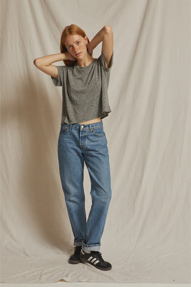 PWT Boxy Crew Tee Heather Grey