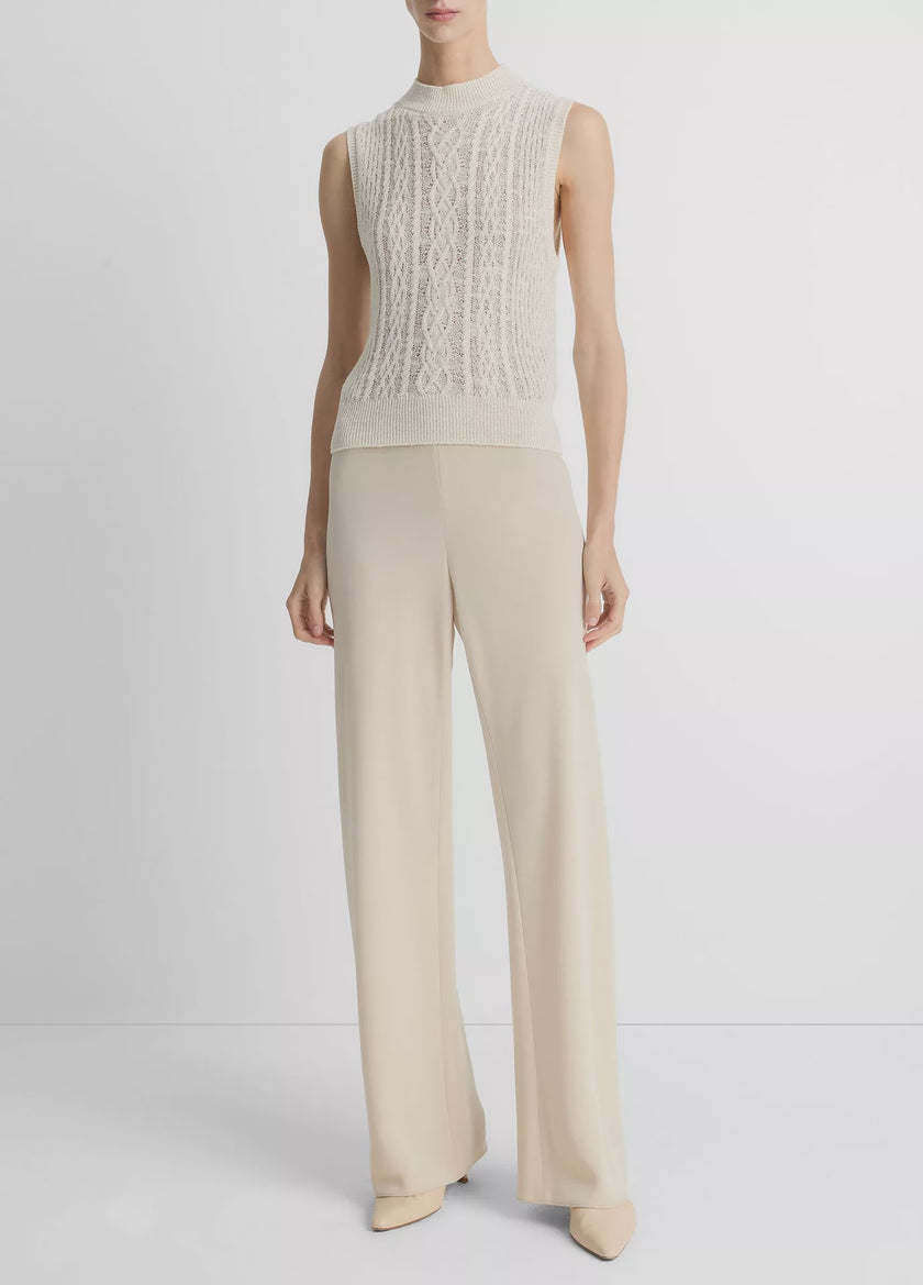 VIN High Waist Crepe Pant