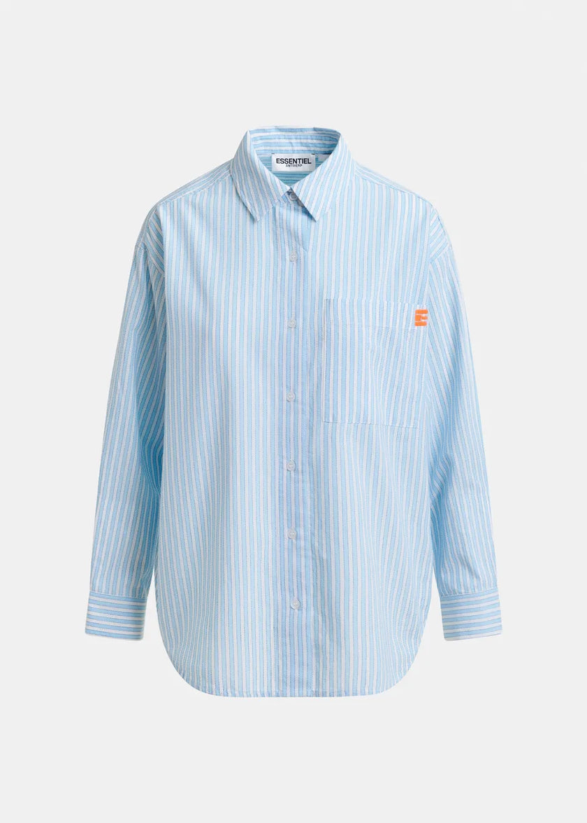 ESS Blue White Stripe Buttondown Shirt