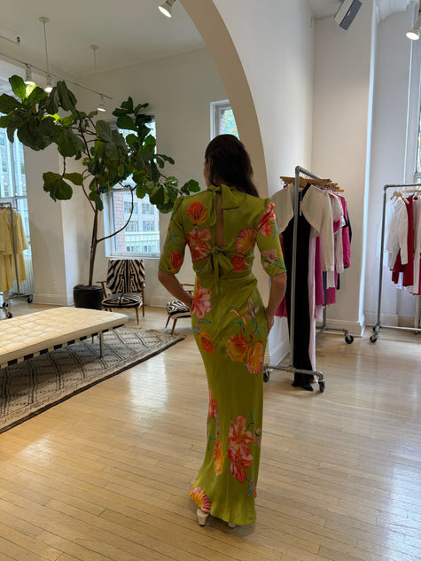 SAL Satin Floral Gown
