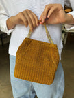 VER Mini Raffia Slouch Bag