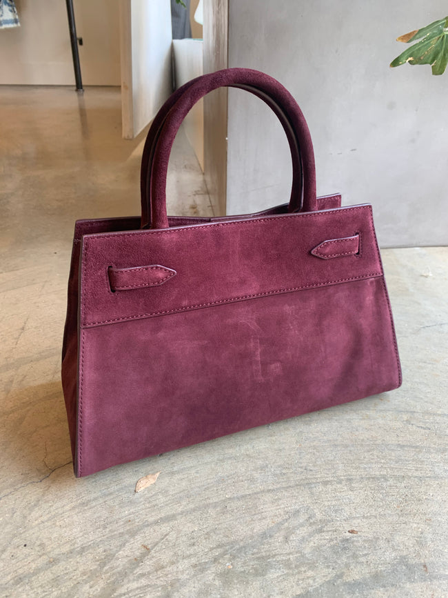 VER Plum Suede Bag
