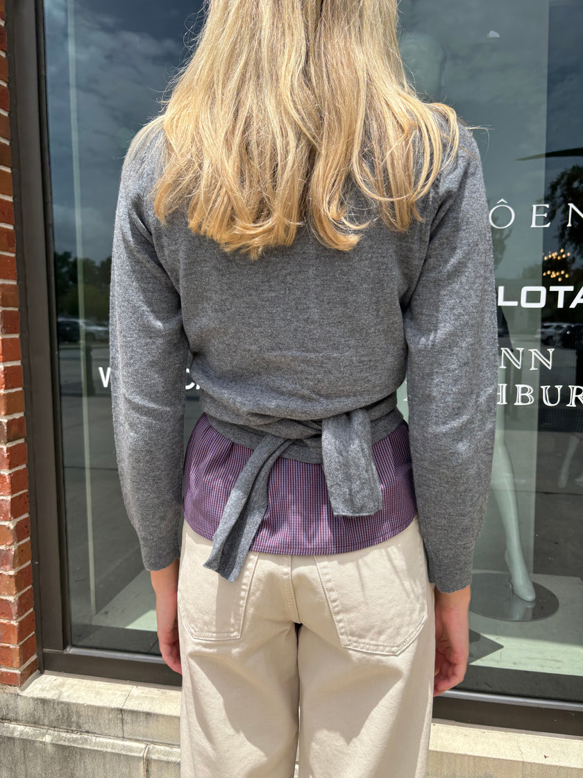 TEL Tie Waist Sweater