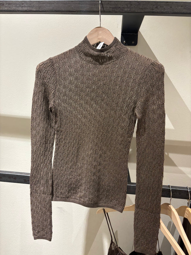 SAB Longsleeve Mock Neck Top