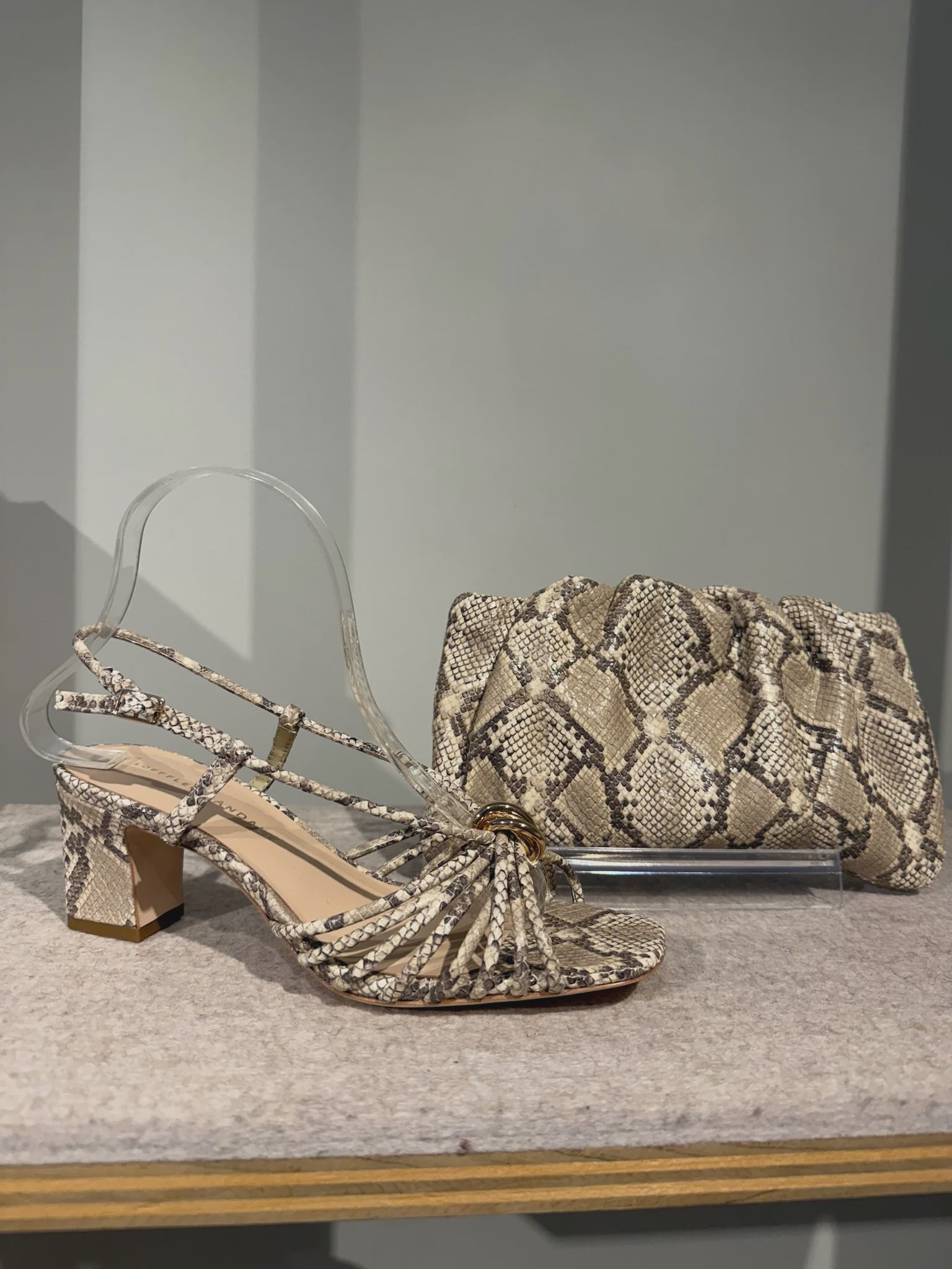 LOF Snakeskin Purse