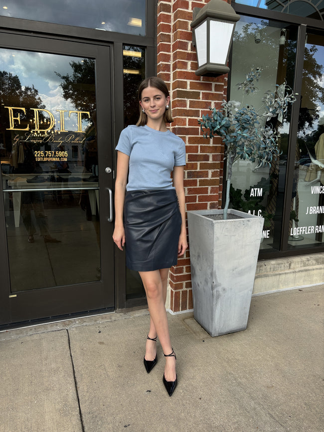 MN Faux Leather Skirt