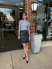 MN Faux Leather Skirt