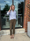 AM Frill Button Down