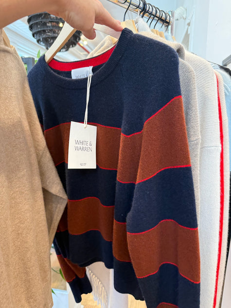 WHI Cashmere Stripe Sweatshirt