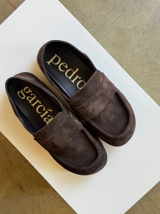 PG Chocolate Suede Loafers