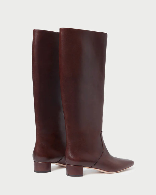LOF Low Heel Espresso Boots