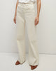 VER High Rise Wide Leg Jeans White