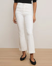 VER High Rise Flare Jean White