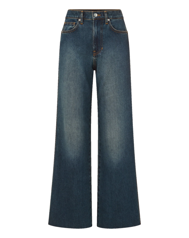 VER High Rise Raw Hem Jean