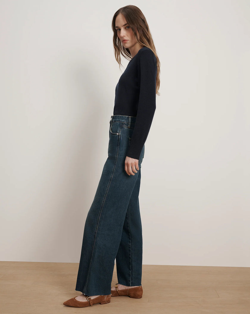 VER High Rise Raw Hem Jean