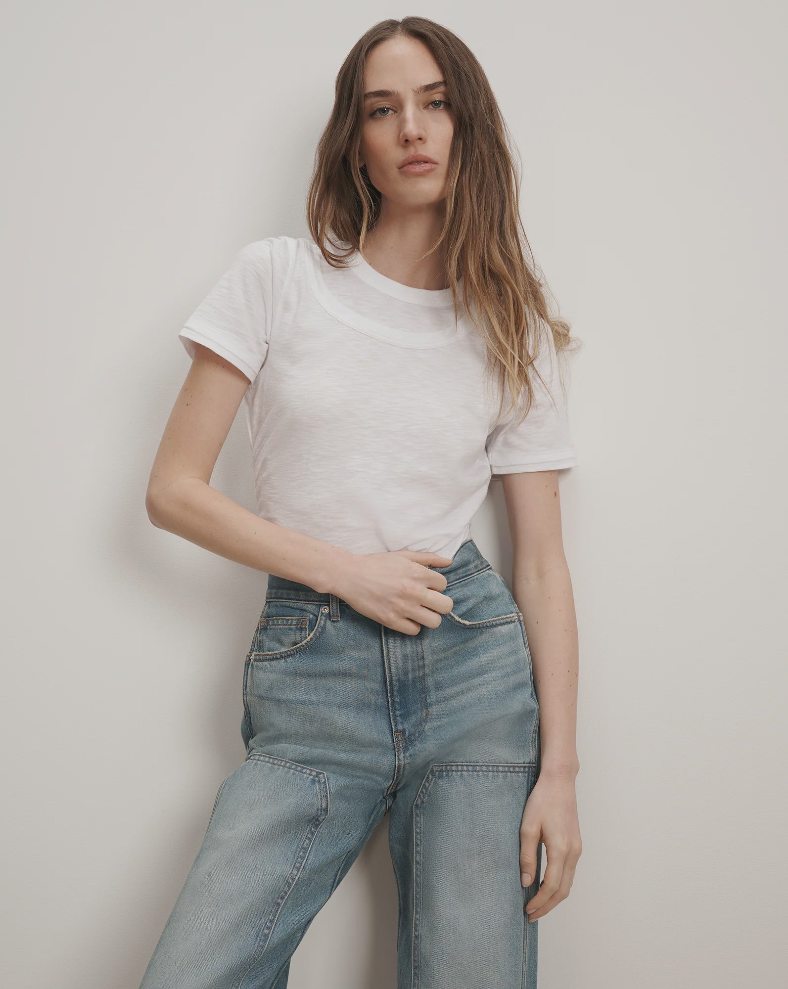 VER Double Collar Tee Shirt