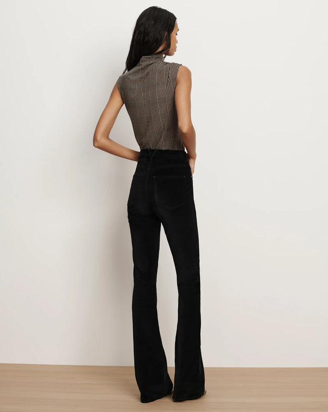 VER Houndstooth Mock Sleeveless Top