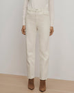 VER Ecru Straight Leg Jeans