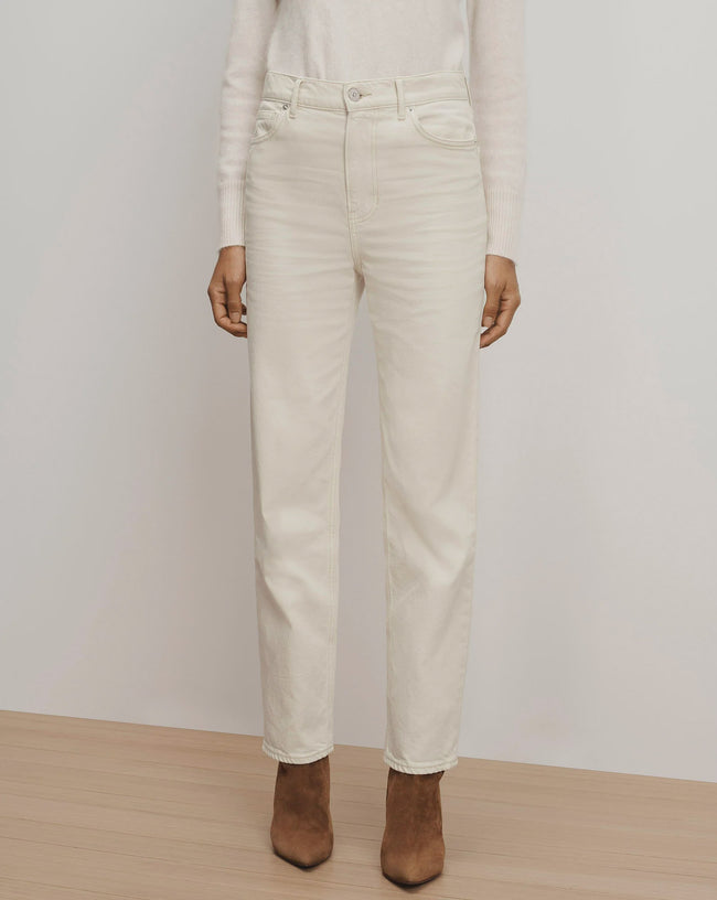 VER Ecru Straight Leg Jeans