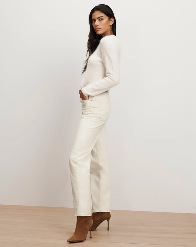 VER Ecru Straight Leg Jeans