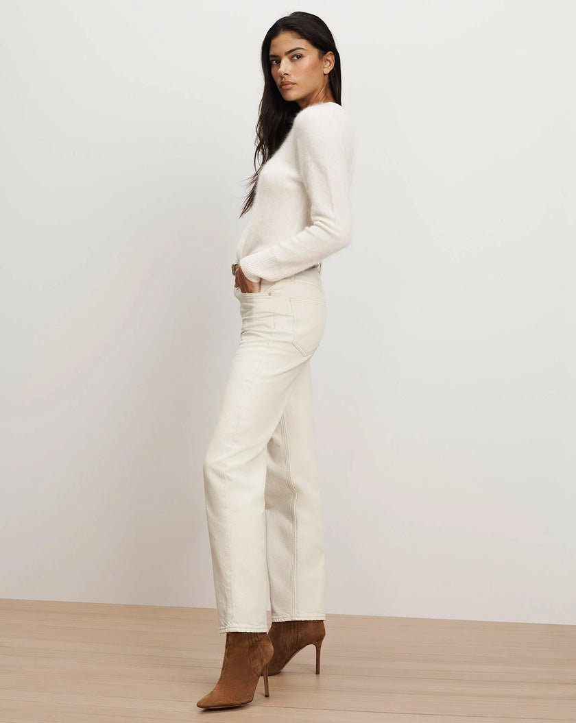 VER Ecru Straight Leg Jeans