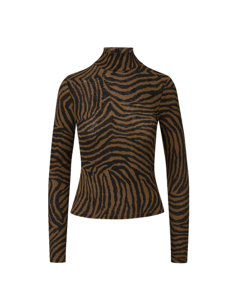 VER Tiger Turtleneck Top