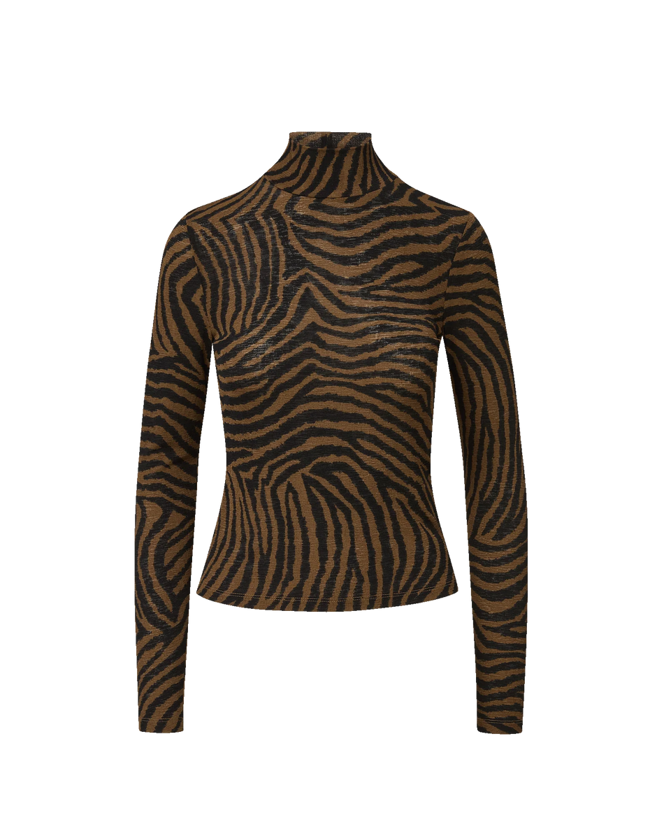 VER Tiger Turtleneck Top