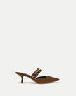 VER Suede Buckle Pointed Mule