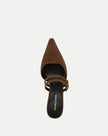 VER Suede Buckle Pointed Mule