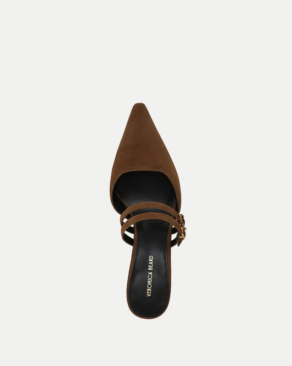 VER Suede Buckle Pointed Mule