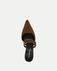 VER Suede Buckle Pointed Mule