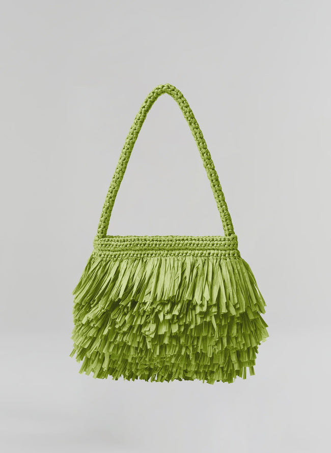 ALC Raffia Fringe Bag