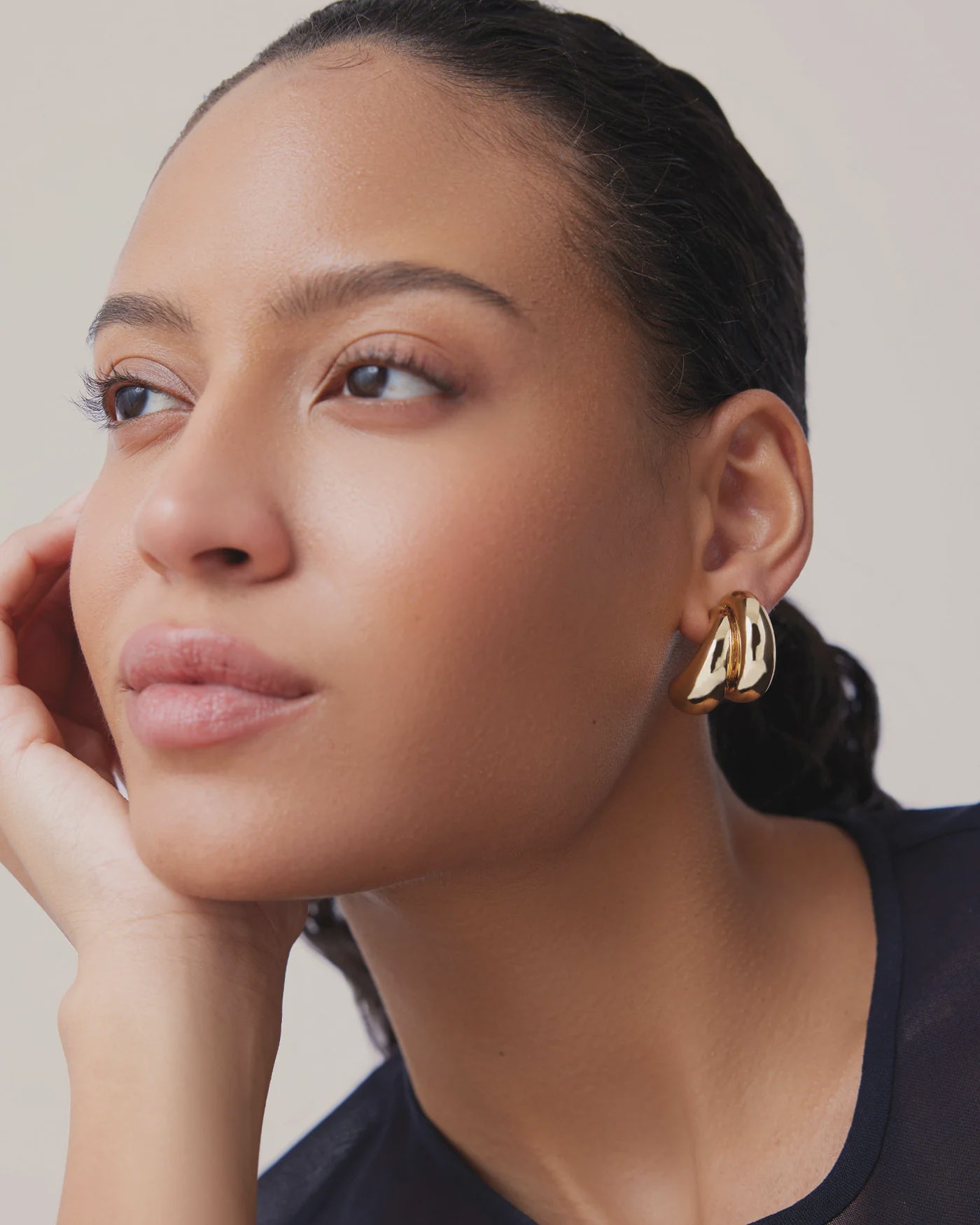 JEN Large Double Hoop Earrings