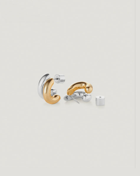 JEN Two Tone Small Hoop