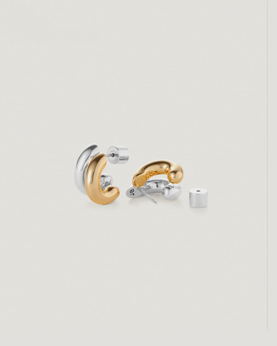 JEN Two Tone Small Hoop