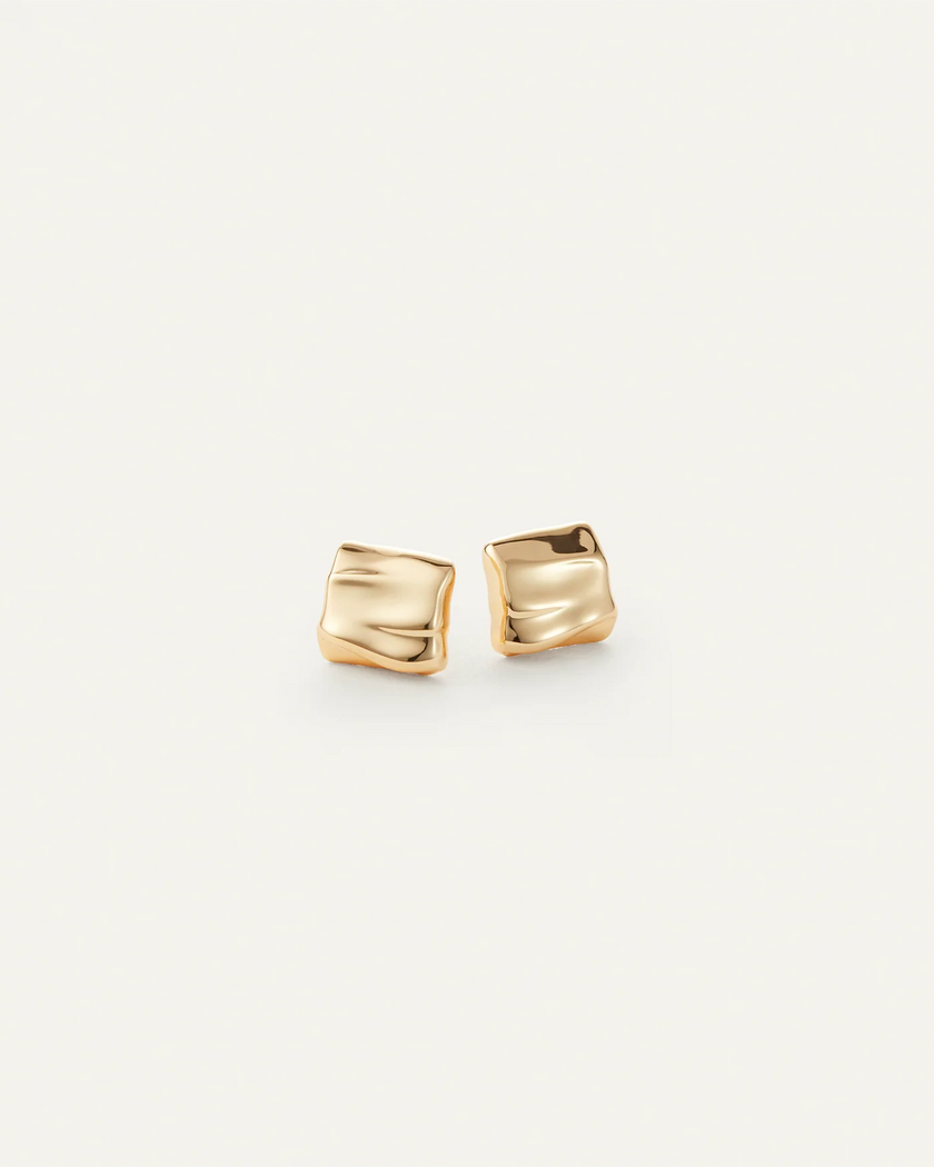 JEN Mini Square Wave Studs