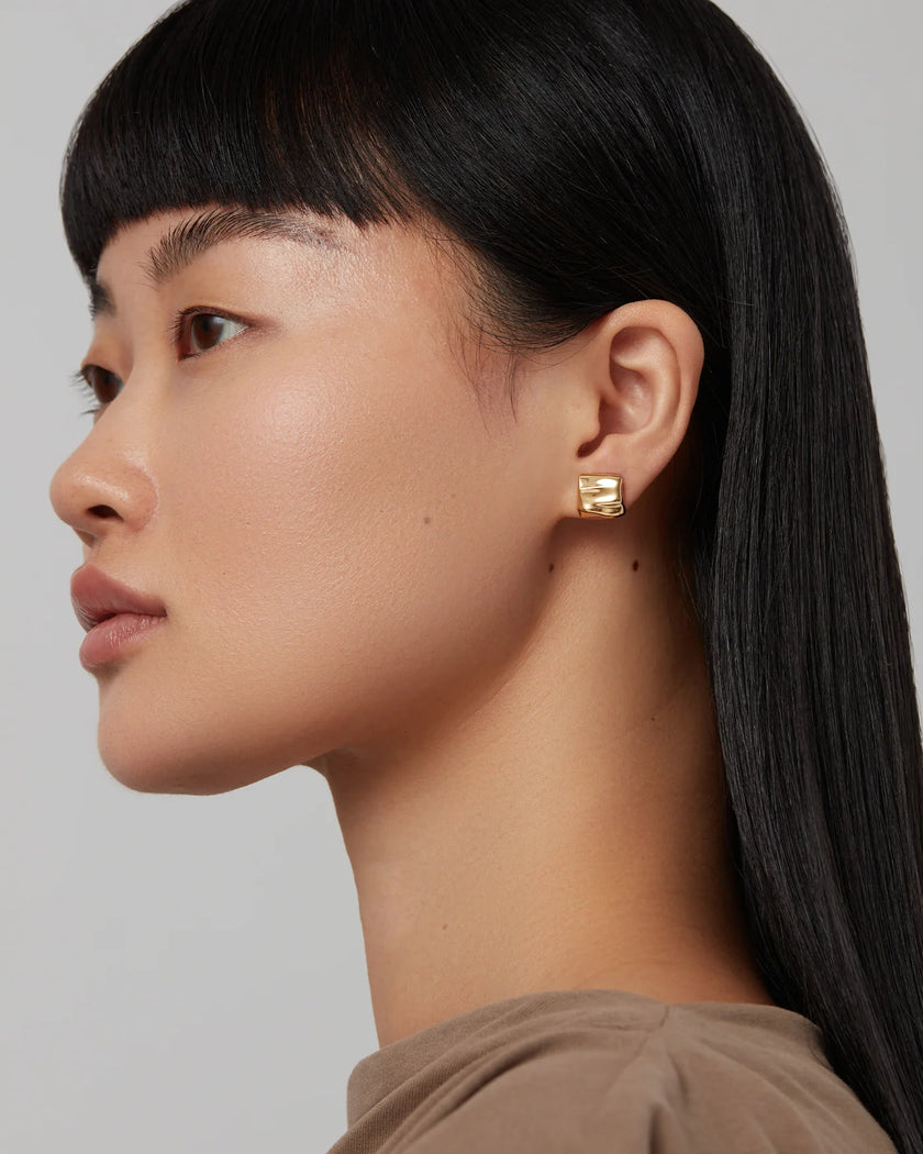 JEN Mini Square Wave Studs