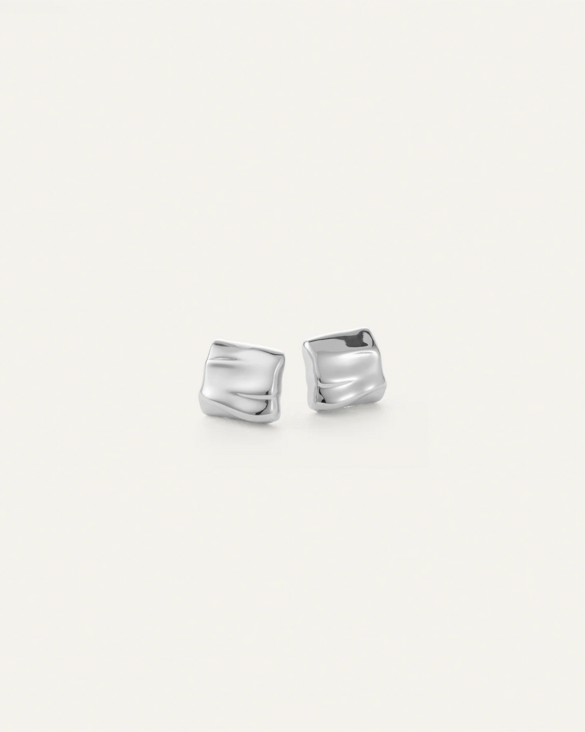 JEN Mini Square Wave Studs